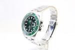 Rolex Submariner Hulk 116610LV Edelstahl Automatik Fullset Armbanduhr Herren