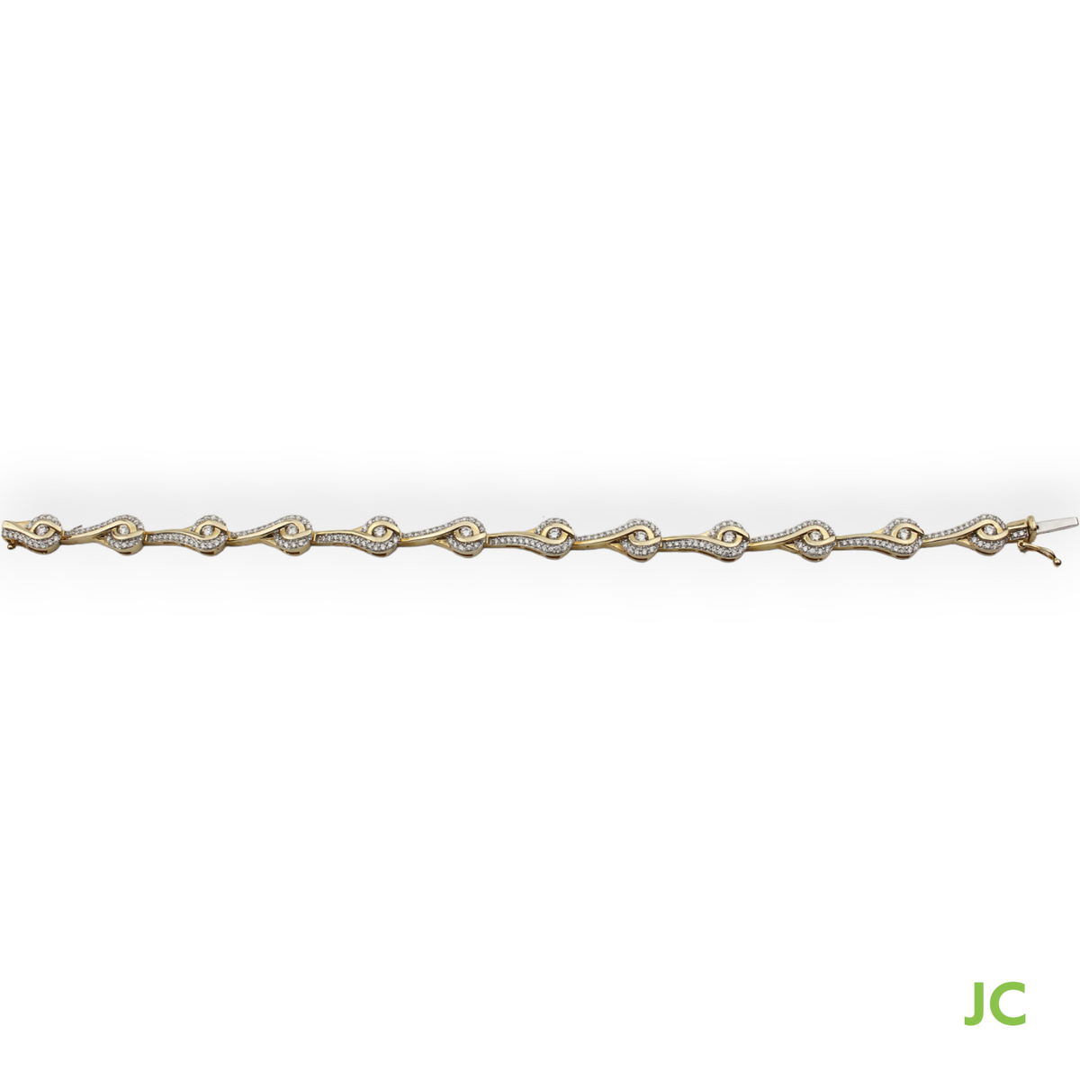 585er Gold Armband + 228 Brillanten