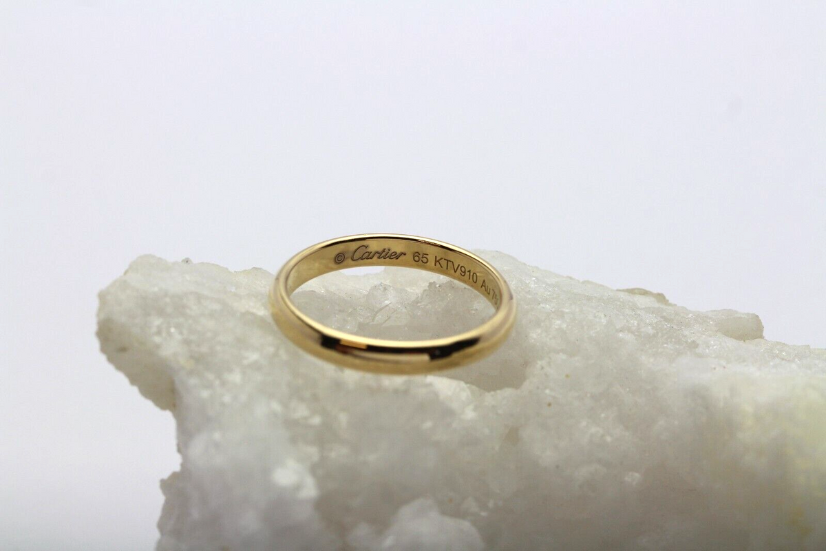 Cartier Ehering / Trauring 18k Gelbgold Gr. 65 ca. 5,6g