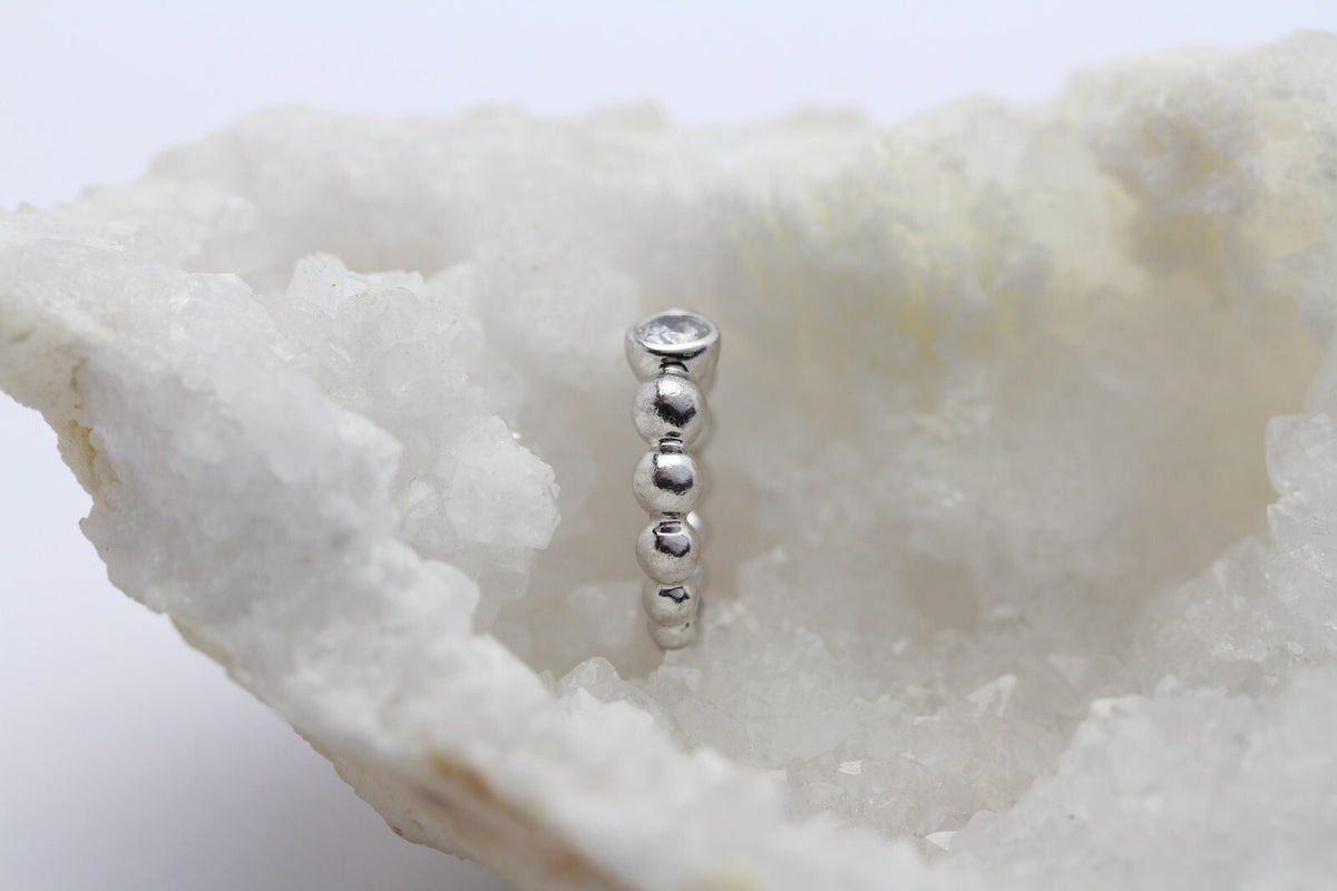 By Kim Wempe Blu Solitär Ring 18k Weißgold 1 Brillant 0,50ct. Gr. 49 ca. 9,7g