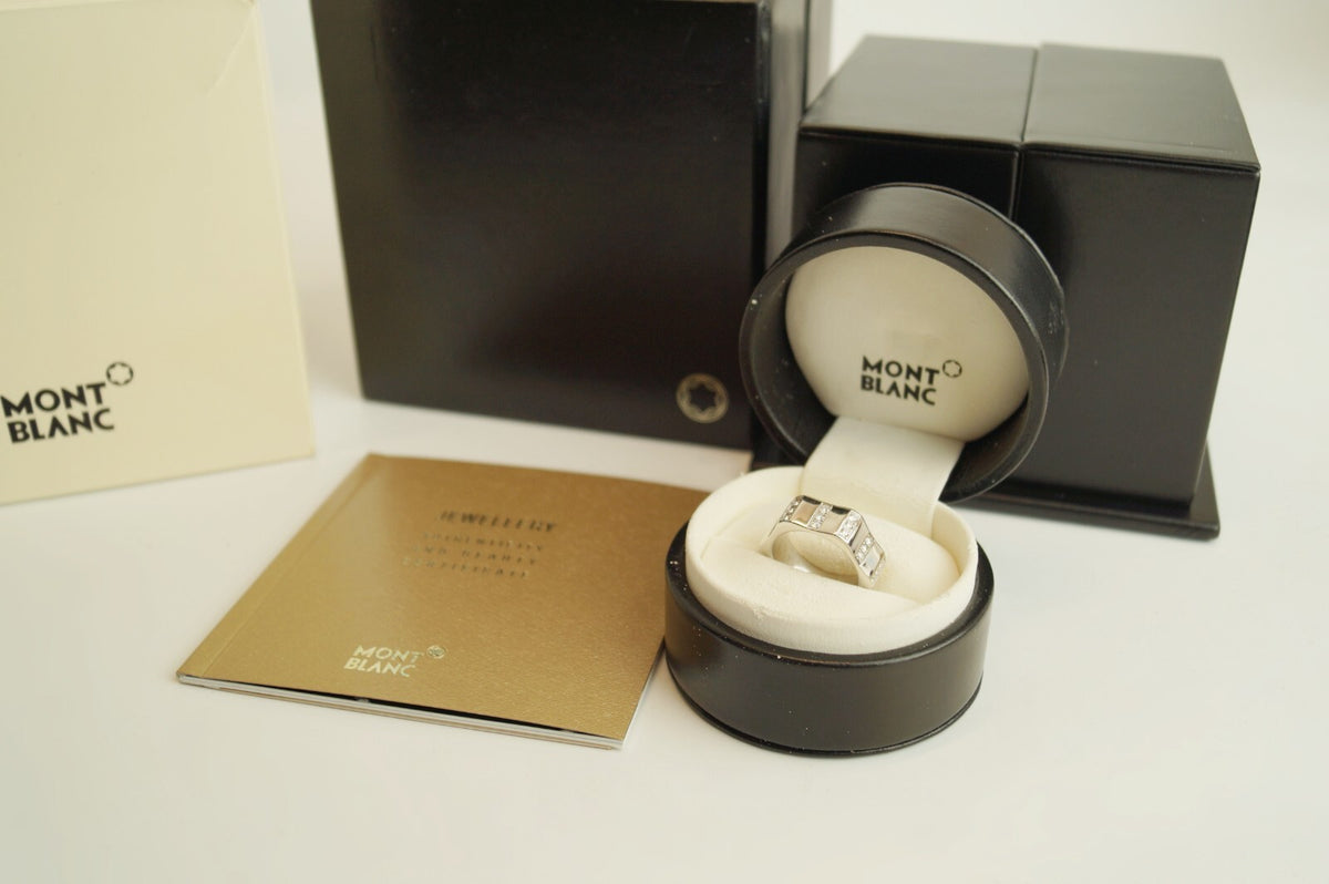 Montblanc 18 Karat Weißgold ca. 0,60ct Diamanten Mit Box
