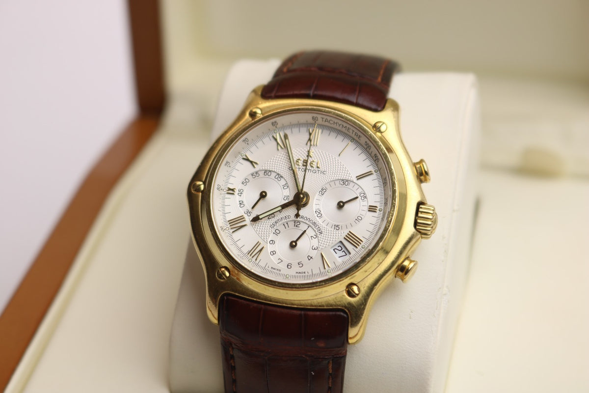 Ebel 1911 Chronograph Le Modulor Automatic Ambanduhr Herren - 18K - Ref E8137241