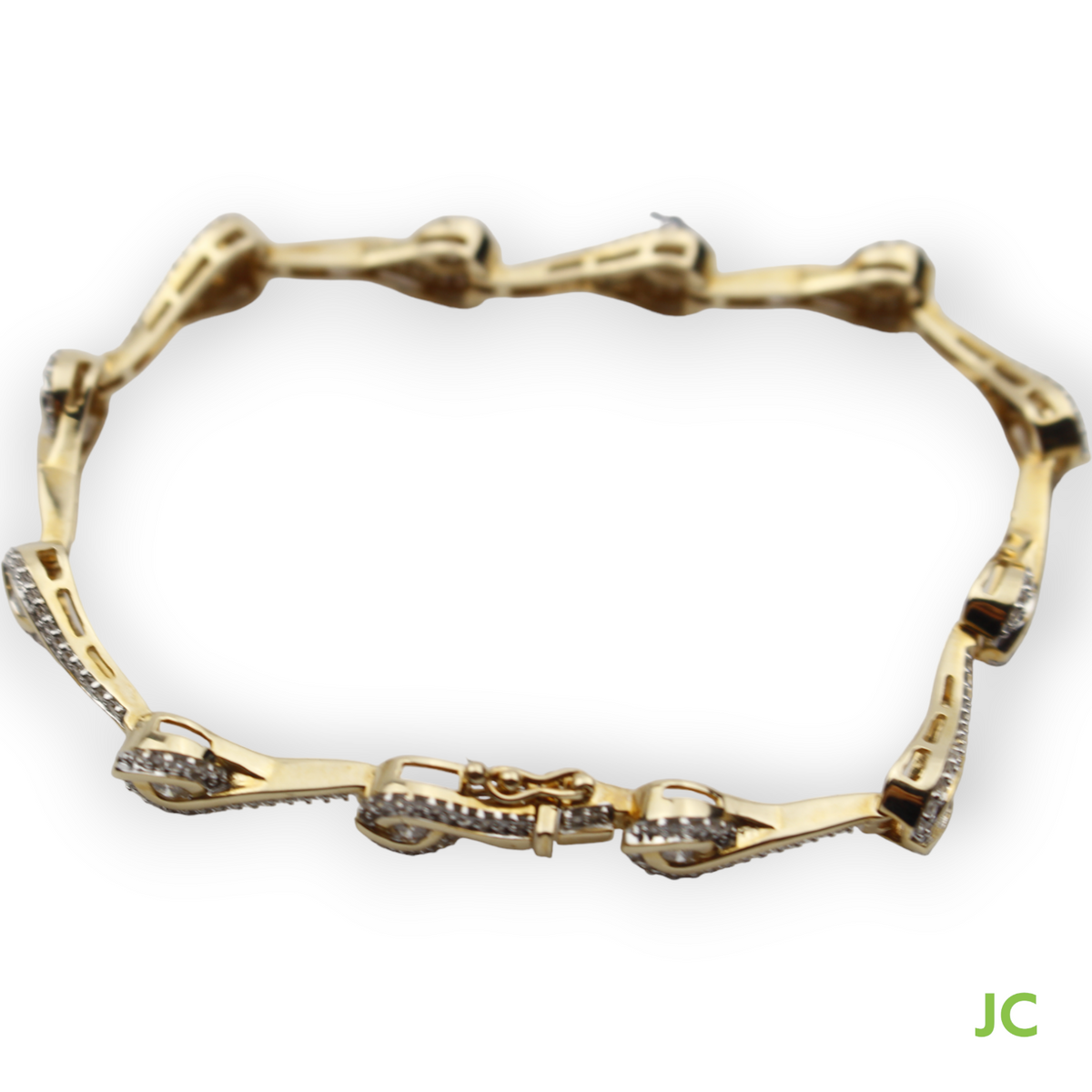 585er Gold Armband + 228 Brillanten