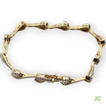 585er Gold Armband + 228 Brillanten