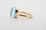 Pomellato Topasring Nudo Maxi, 750 Gold, Ringgröße 52 ca. 9,3 g