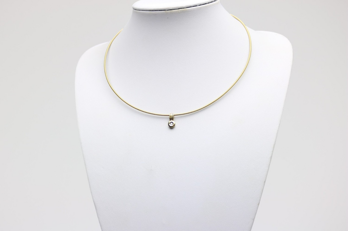 Niessing Diamant Halskette aus 750 Gelbgold - ca. 50 cm
