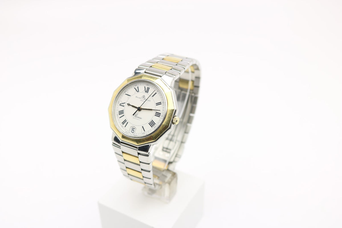Baume & Mercier Riviera Automatik Ambanduhr - Ref. 3131 - aus Stahl und gold