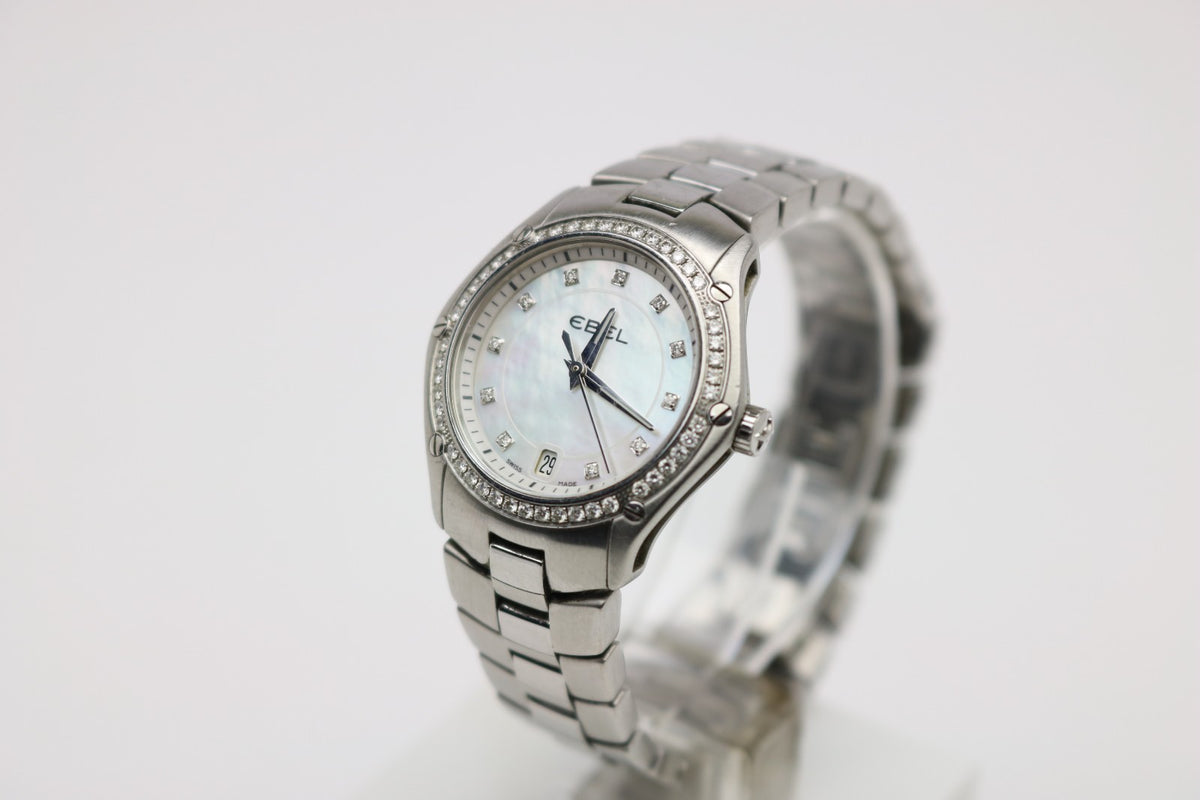 Ebel Sport Classic Perlmutt Diamond Ambanduhr Damen - E9953QZS