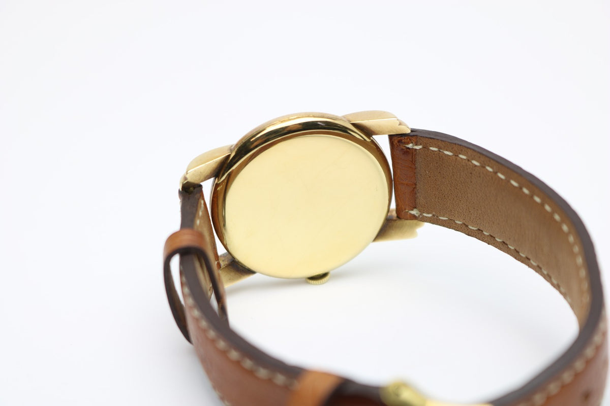 Wittnauer Longines Handaufzug Vintage Armbanduhr 750 er Gold