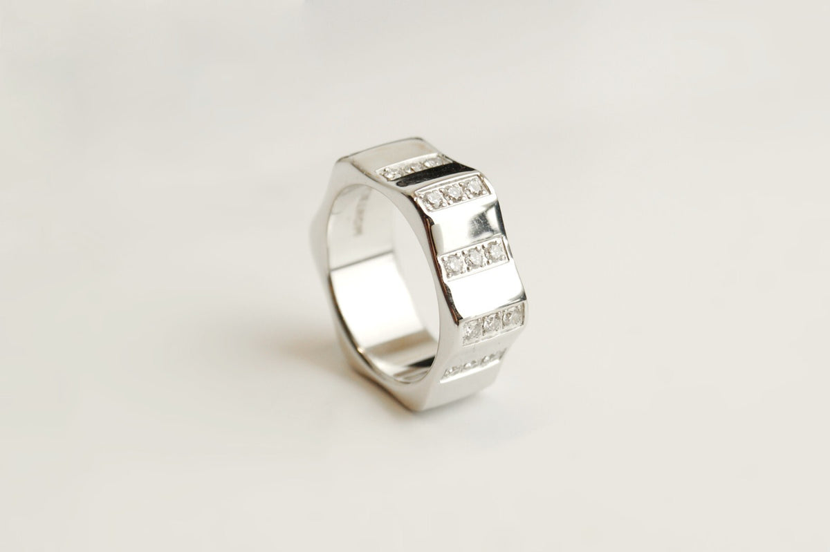 Montblanc 18 Karat Weißgold ca. 0,60ct Diamanten Mit Box