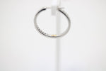 Paar 18 kt Gold Brillant-Ohr Creolen, WG 750
