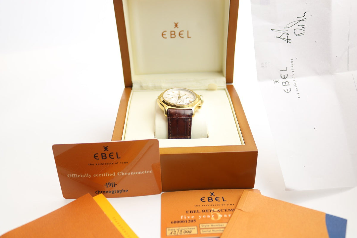 Ebel 1911 Chronograph Le Modulor Automatic Ambanduhr Herren - 18K - Ref E8137241