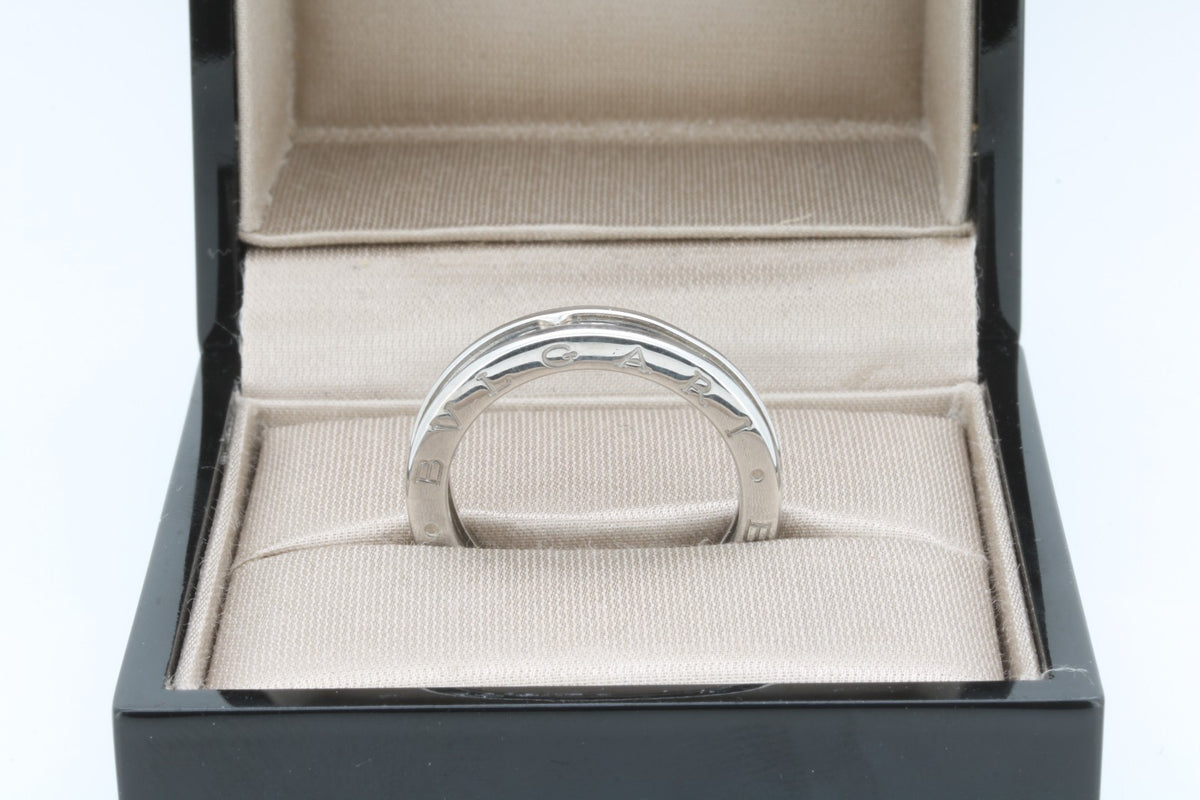 Bvlgari B. Zero 1 Ring 18k Weißgold Gr. 58 ca. 7,1g Box & Papiere