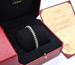 CARTIERCrash de Cartier MM 18K Weißgold Armband Größe 16 MNF Z33