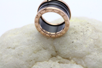 Bvlgari B. Zero 1 4 Band Ring 18k Gelbgold & Keramik Gr. 49 ca. 9,6g