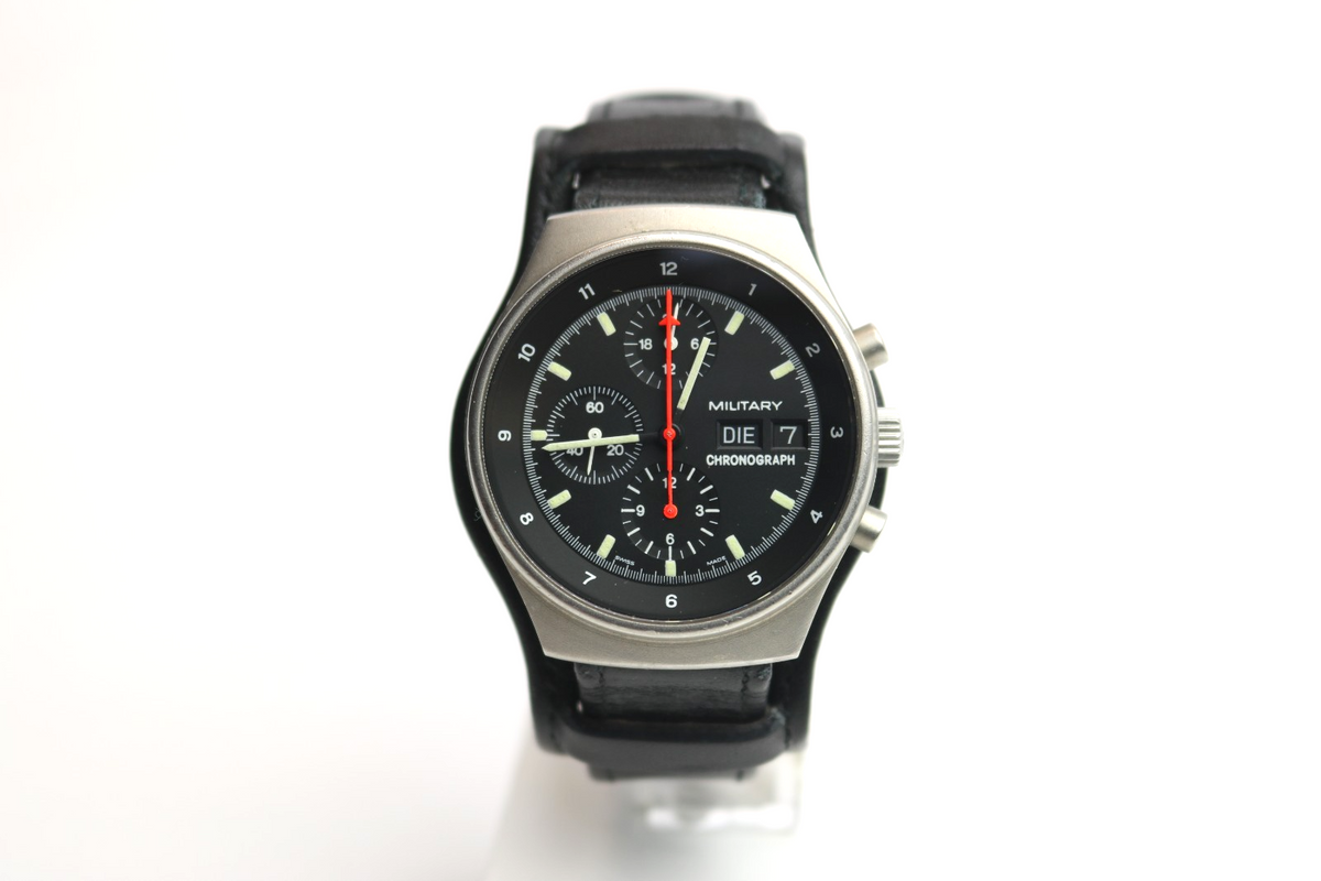 Military Porsche Design Orfina Bund Chronograph Automatik Ambanduhr mit Kompass