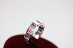 Gucci Ring aus 750 Weißgold mit Rubelite – Ringgröße 51