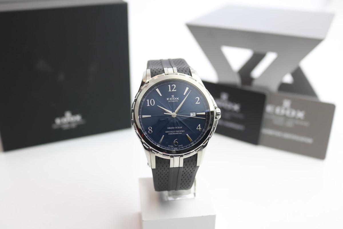 EDOX Grand Ocean NBN Chronometer Ambanduhr Herren - Ref 800773 - Box & Papiere