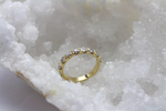 Damen Ring Halbmemory 18k Gelbgold 9 Brillanten ca. 1,4ct. Gr. 53 ca. 3,9g