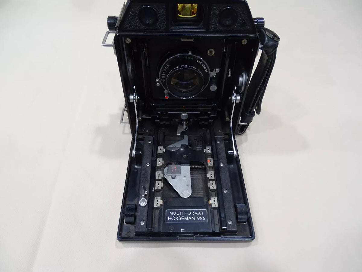 Horseman TOPCON 985 Laufbodenkamera mit 105mm 1:3,5 Objektiv