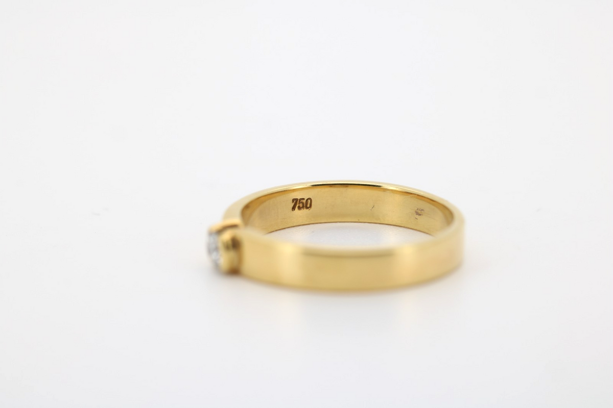 CHRIST Gold und Diamant Damenring 750er Gold – Ringgröße 52