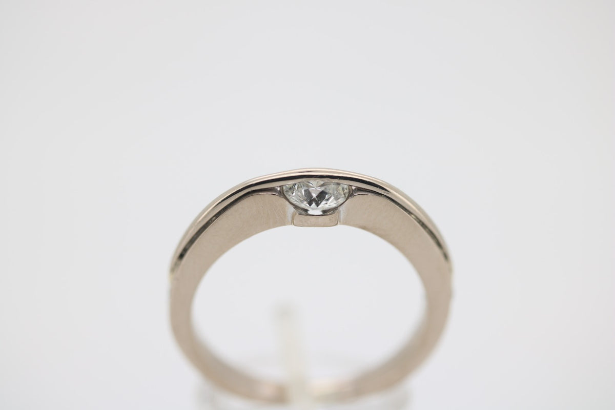 Liberté Ring 750er Gold und 800 Platin Brillanten 0,58 ct – Ringgröße 58