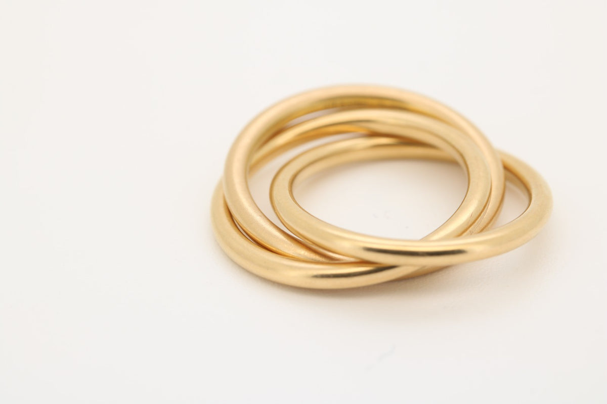 Niessing Dreifach Damen Ring in 750 Gelbgold