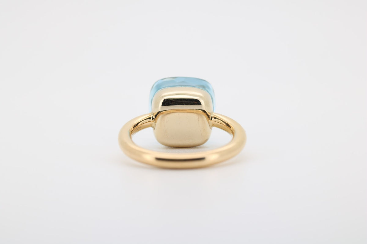 Pomellato Topasring Nudo Maxi, 750 Gold, Ringgröße 52 ca. 9,3 g