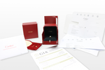 Cartier Diamant Solitär Ring - 750 Gold - Rg. ∅ 49 - + Box und Papieren0,80ct