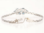 vintage Saphir/Diamant Goldschmiedearmband