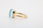 Pomellato Topasring Nudo Maxi, 750 Gold, Ringgröße 52 ca. 9,3 g