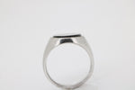 Leo Wittwer Onyx Ring, aus 750 Weißgold – Ringgröße 61