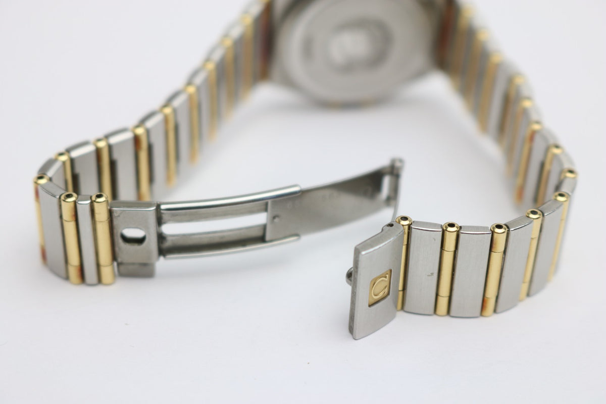 Omega Constellation Armbanduhr Damen Quartz - aus Stahl/Gold