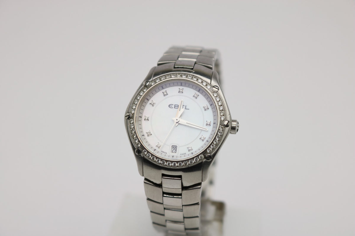 Ebel Sport Classic Perlmutt Diamond Ambanduhr Damen - E9953QZS
