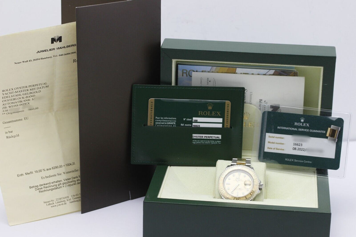 Rolex Yacht-Master 40 16623 Champagner Stahl/Gold Automatik Herren Box & Papiere
