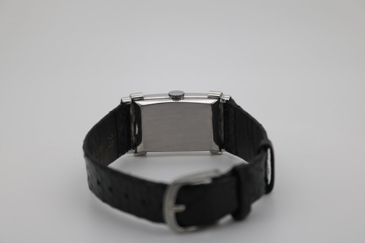 Hamilton Art Deco Vintage Handaufzug 14k Ambanduhr mit Diamanten