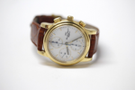 Vintage IWC Amalfi Chronograph 3703 Automatik ETA 7750 18k Gold 1990 Herrenuhr