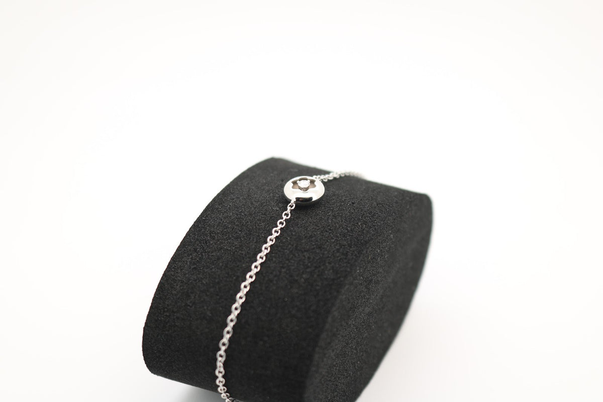 Montblanc Armband für Damen aus 750 Weißgold mit Diamant 0,05ct - 19cm