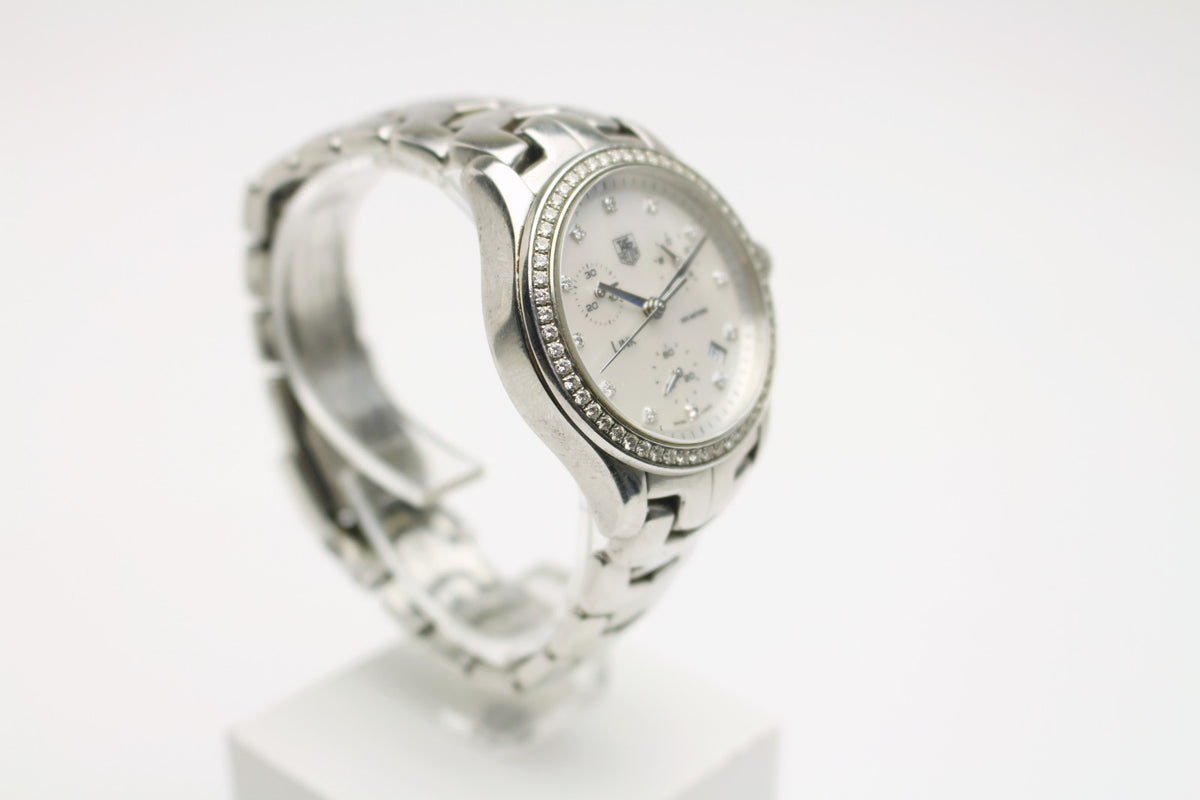 Tagheuer Automatik Chronograph Armbanduhr Damen - Ref. CJF1314