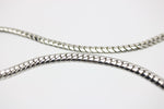 Halskette mit hellblauen Beryll Aquamarin, 26 Diamanten, 585 Weißgold- ca. 44 cm