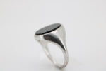 Leo Wittwer Onyx Ring, aus 750 Weißgold – Ringgröße 61