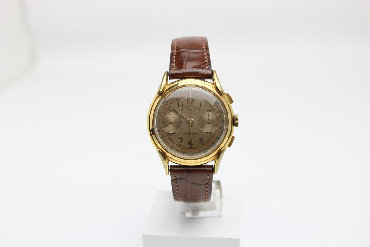 Vintage Chronographe Suisse Handaufzug Chronograph Armbanduhr Herren