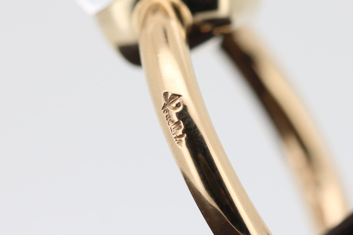 Ring Pomellato Nudo Classic mit Topas, 750 Roségold, beh. Topas in Kissenschliff