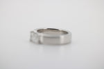Diamant Gold Ring, Diamantbaguetteaus 585 Weißgold – Ringgröße 54