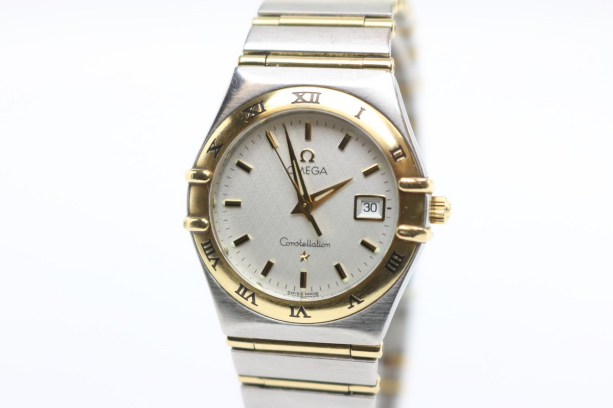 Omega Constellation Armbanduhr Damen Quartz - aus Stahl/Gold