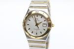 Omega Constellation Armbanduhr Damen Quartz - aus Stahl/Gold