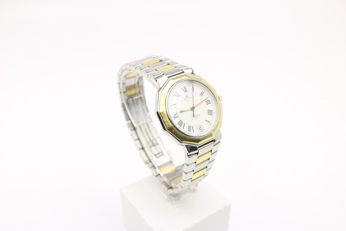 Baume & Mercier Riviera Automatik Ambanduhr - Ref. 3131 - aus Stahl und gold