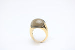 Capolavoro Rauchquarz Ring für Damen aus 750 Gelbgold – Ringgröße 56