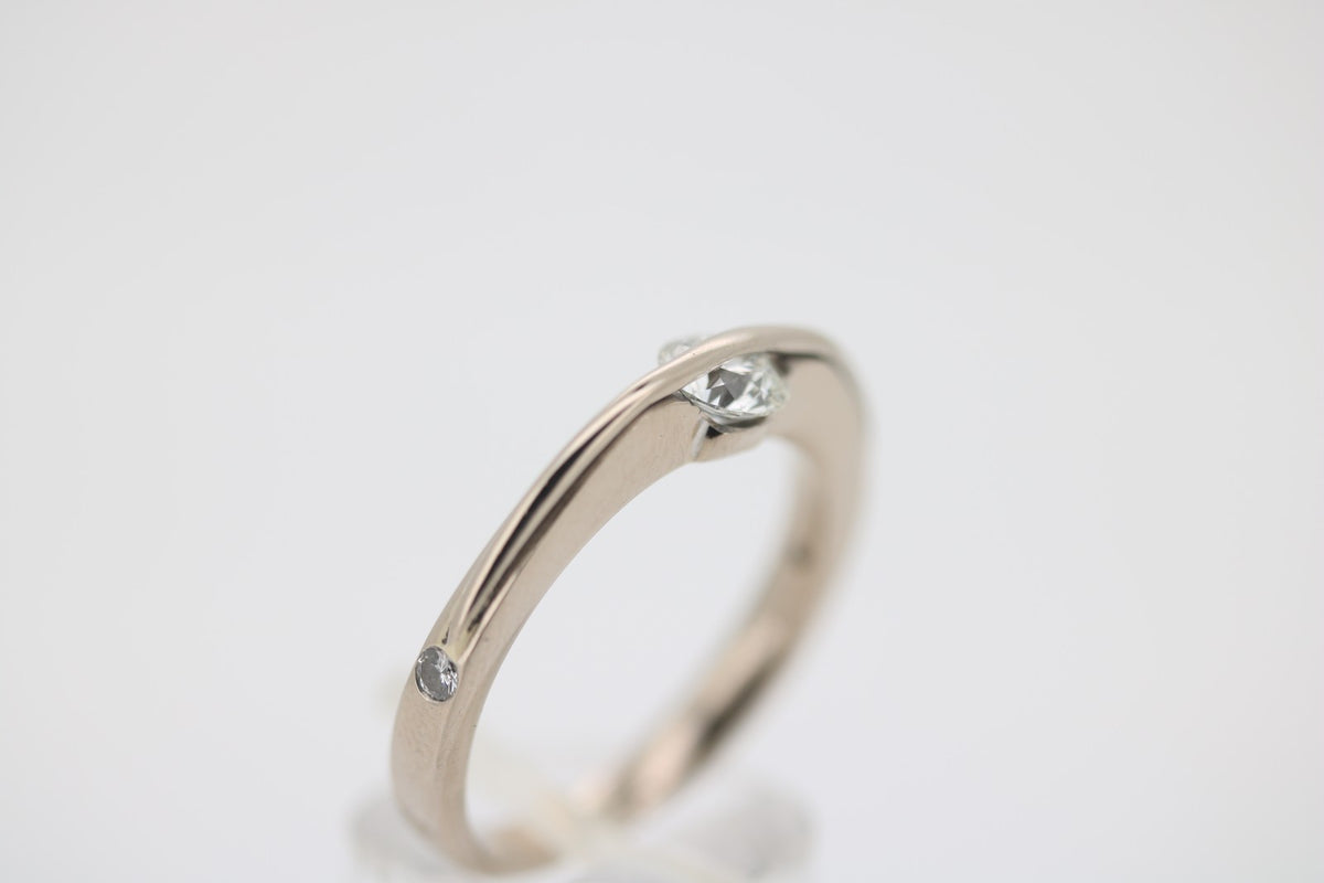 Liberté Ring 750er Gold und 800 Platin Brillanten 0,58 ct – Ringgröße 58