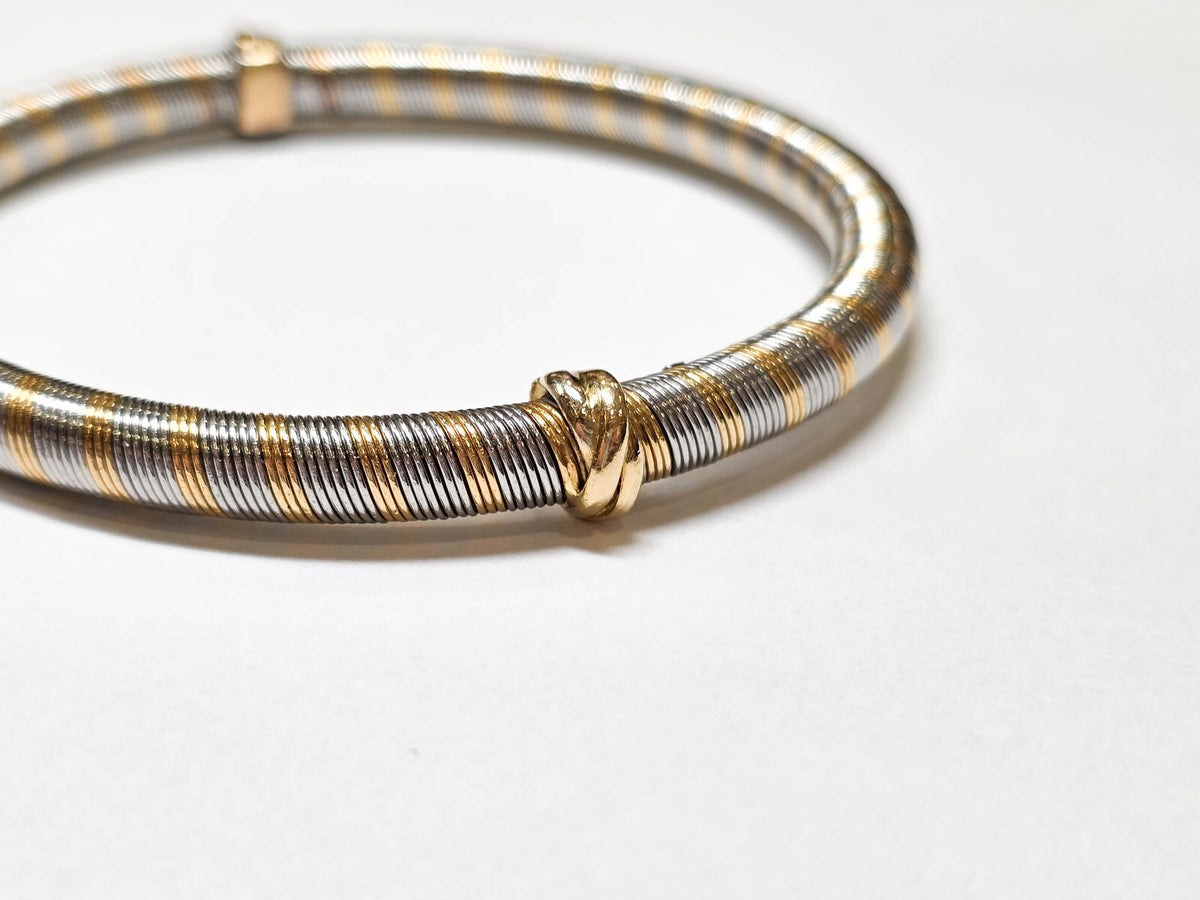 Cartier Armreif Trinity Vintage 750/18 Gelbgold/Stahl